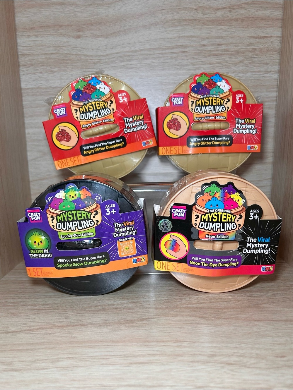 RMS Crazy Fun Mystery Squishy Dumplings - Set of 4